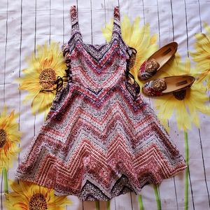 Multicolored Flare Dress